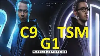 TSM vs C9 Game 1 Highlights 2017 NALCS SUMMER SPLIT WEEK 1 DAY 2