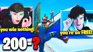 CLIX *TRIES TO RUIN* 200-0 PLALISM BUILD FIGHT RECORD then GETS TOXIC! (Fortnite)