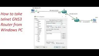 How to take telnet GNS3 router from Windows PC || [ENGLISH]
