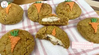 Cookies de Carrot Cake con relleno de Cheesecake | Receta #219 | GENTE DE FOOD