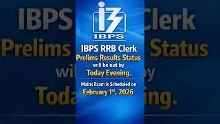 IBPS RRB Clerk Prelims Results Status will be out by Today evening #ibps #rrboa #rrbclerk  #Results