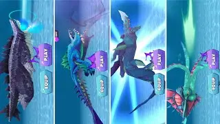 NEW ALL TITAN SHARK ANIMATION - Hungry Shark Evolution