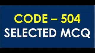 CODE 504 IMPORTANT QUESTION