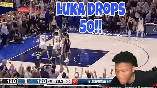 LUKA 50 POINTS?!? NETS at MAVERICKS FULL GAME HIGHLIGHTS | REACTION