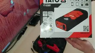 URZĄDZENIE ROZRUCHOWE POWERBANK 9000 YATO YT-83081 :D test na moim aucie 1.6e ? STARTING DEVICE