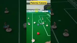 Derby Palermo-Catania Subbuteo match. #palermo #derby #shorts #subbuteo