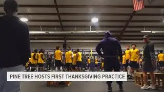 Pine Tree hosts its first Thanksgiving Day football practice