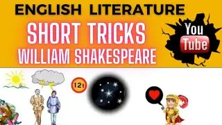 Shakespeare Short Tricks|| English Literature short tricks|| Best Notes Tutorials