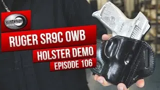 Ruger SR9c OWB Black Leather Holster By: WinthropHolsters.com