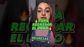 PARA REGRESAR EL DA&Ntilde;O 🔥 #recetas #witch #bruja #brujeria #consejo #hechizo #magia #proteccion
