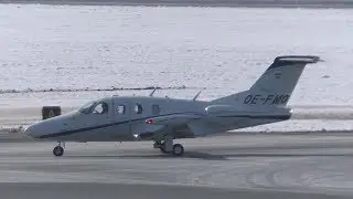 Mali Air Eclipse 500 landing at Graz Airport | OE-FMO