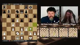 OL i skak Runde 4 2024 Kommentering med GM Peter Heine Nielsen og WIM Ellen Nilssen