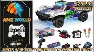 Review MAZEK 1/10 Scale Brushless RC Monster Truck     -    AMZ World