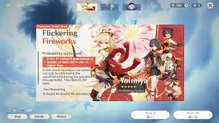 Yoimiya and Sayu banner summon photoshop time-lapse | Genshin Impact | Mighty Games