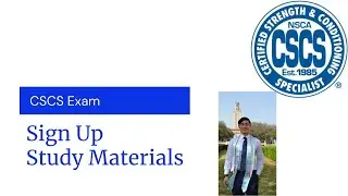 CSCS Exam Sign Up Instructions and Study Materials