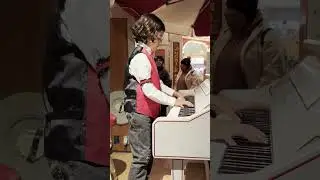 11 Year Old Plays Ragtime on Main Street at Disneyland