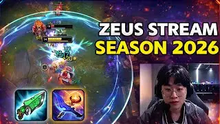 HLE Zeus Stream New Season Lol 2026 with OP Kennen Build - ft Gumayusi