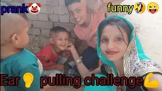 Ear👂 pulling challenge💪 vedeo and nose👃 pinch🤏 prank🤡 challenge💪#india #funny 🤣#nose #vanshikahapur