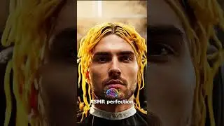🍜💣Chinese Noodle Hair Grows After AI Black Spray Hit | Surreal Barbershop Transformation #aiart #ai