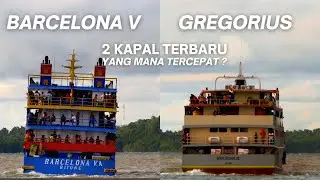 Dua Kapal Terbaru KM Gregorius dan KM Barcelona V berangkat bersamaan