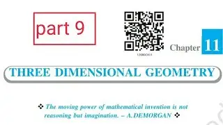 🔴Online Math Class 12/3Dimensional Geometry/Part 9