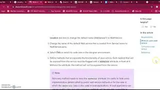 Creating Web Service Program Example