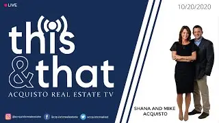 TNT Live | 10/20/20 | Shana Acquisto and Mike Acquisto | Real Estate Talk Show