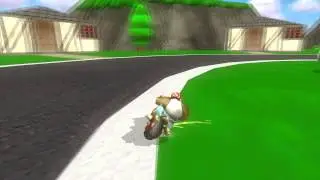 [MKWii TAS] Hillside Circuit - Lap 1 37.096