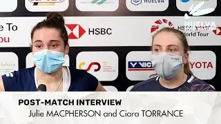 Julie MACPHERSON and Ciara TORRANCE - Post-match interview after quarterfinals