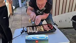 DJ Bratwurst on the Grill-Tables