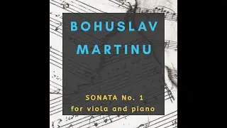 Bohuslav MARTINU: SONATA Nº 1 for Viola and Piano (Complete)   |   Sheet Music         #ViolaScore 🔝