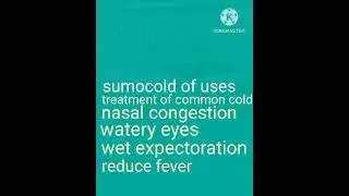 Sumocold tablet uses(paracetamol)