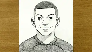 How to Draw Kylian Mbappe 😍 Anime Mbappe Drawing