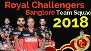 RCB FULL TEAM LIST | IPL 2018 RCB LIST IN 2018 IPL | ALL TEAM LIST