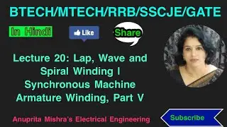 Lecture 20: Lap, Wave and Spiral Winding | Synchronous Machine Armature Winding, Part V