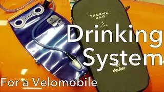 Drinking system for a velomobile - Testing Deuter Streamer hydration system