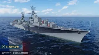 Marceau's Hit and Run Tactic with a 3 Kill Win Survived - World of Warships Brawl Gameplay