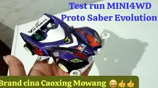Test run Tamiya KW Proto saber EVO,dari Coxing Mowang #mini4wd
