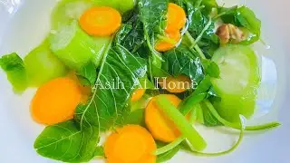 How to Make Healthy Clear Vegetable Soup Recipe l Sayur Bening Bumbu Temu Kunci