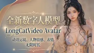 【ComfyUI】全新数字人模型 龙猫 LongCat Video Avatar 动效运镜 人物情感 表情 高提示词遵循度