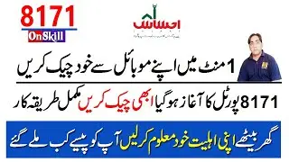 How to check ehsaas payments with web portal 8171