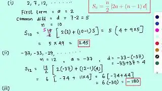 Class-10 | MATH. | NCERT Chapter-5.3 | ARITHMETIC PROGRESSION | Question# 1.