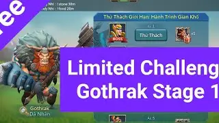 Lords mobile Limited Challenge Gothrak Stage 1 | Barbarian Stage 1