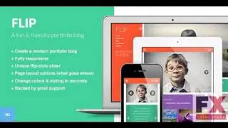 Preview FLIP: A Unique and Colorful WordPress Theme