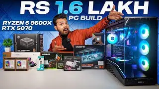 Rs 1.6 Lakh Ultimate Gaming & Editing PC Build 🔥 | Ryzen 5 9600X + RTX 5070💻