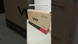 VW 32 inch smart tv unboxing video soon on my reviews channel #cjmehta  #shorts #shortvideo