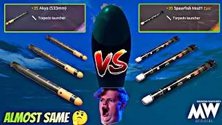 Akya vs Spearfish Mod1 Torpedo 🔥 Same or Not 🤔- Modern Warships