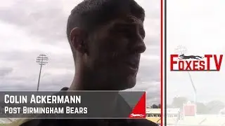 Colin Ackermann post Birmingham Bears