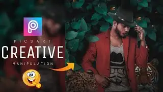 Picsart tiger creative manipulation/Sony Jackson new  photo editing/The creator gourav