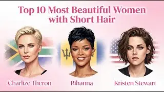 Top 10 Most Beautiful Women with Short Hair ✂️🔥 | Stunning Celebrity Looks
